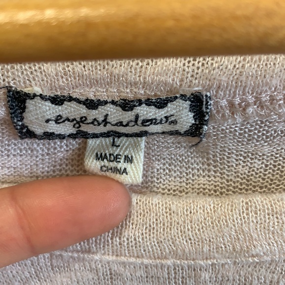 Knitted long sleeve cream top - Picture 3 of 5